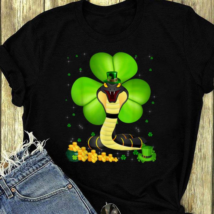 Pretty Snake Shamrocks St Patricks Day Animal Lover shirt