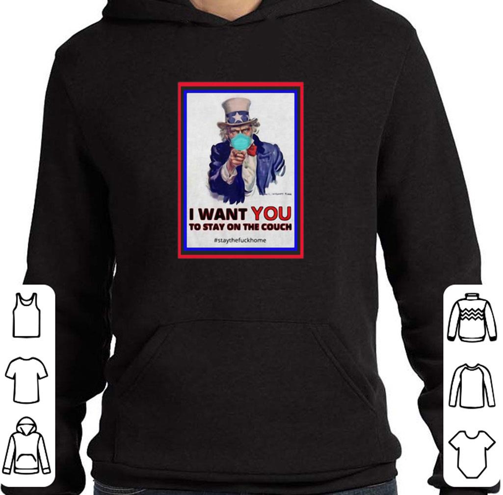 Pretty Uncle Sam I want you to stay on the couch staythefuckhome Corona shirt