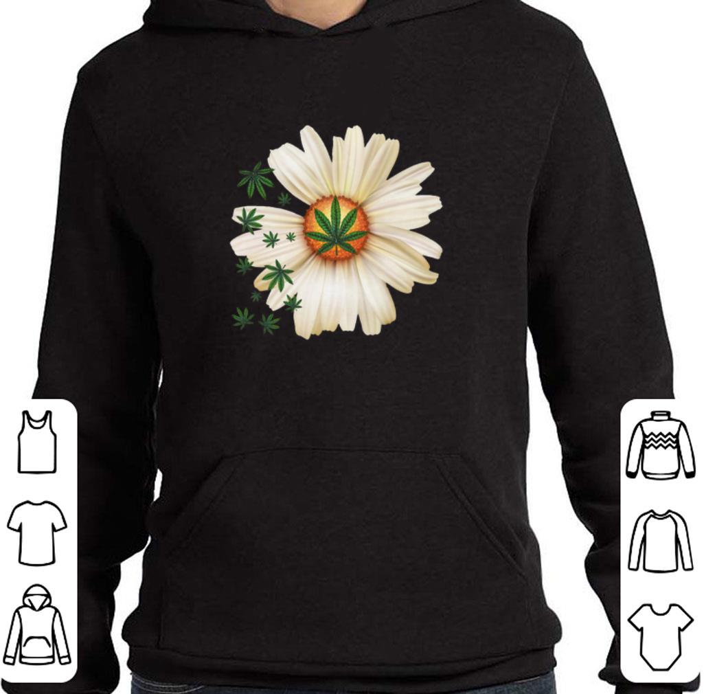 Pretty Weed Cannabis White Daisy Flower shirt