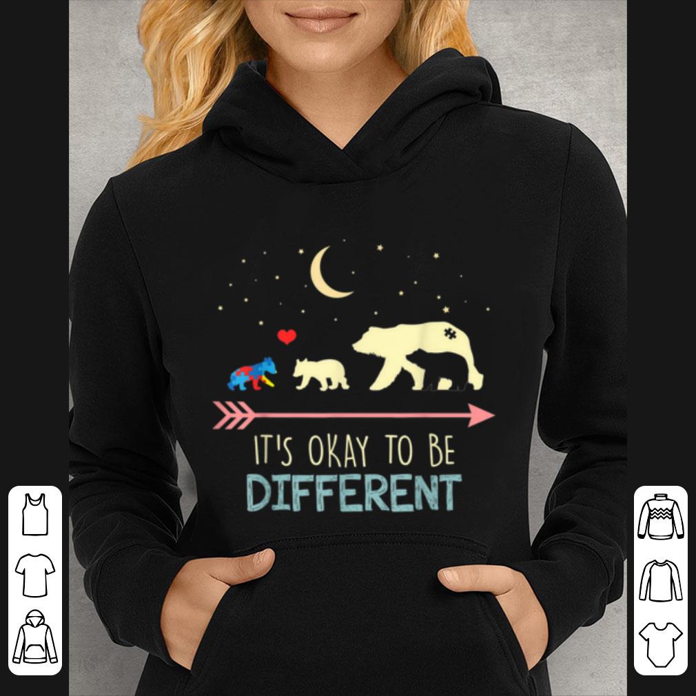 Top Autism Awareness - Mama Bear It's Okay To Be Different shirt