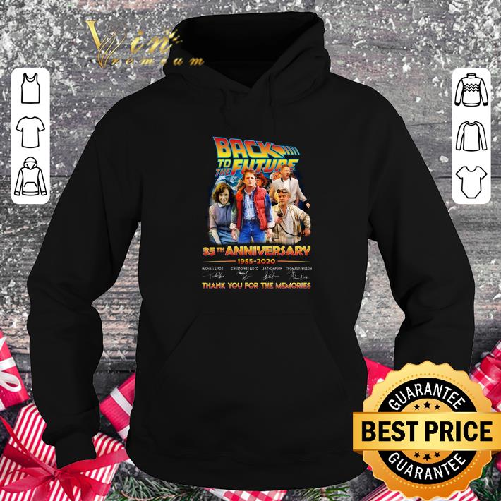 Top Back to the future 35th anniversary thank you for the memories shirt