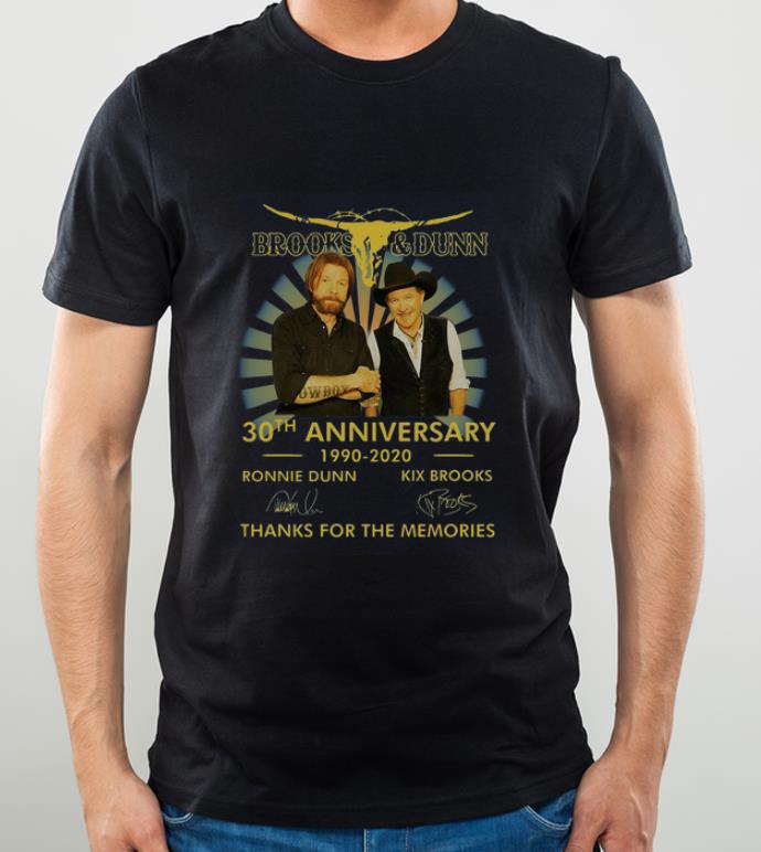Top Brooks And Dunn 30th Anniversary 1990 2020 Thank You For The Memories Signatures shirt