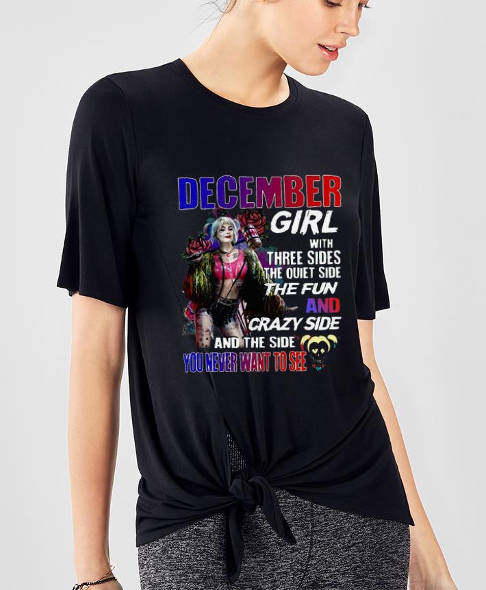 Top Harley Quinn December Girl And The Side You Never Want To See shirt