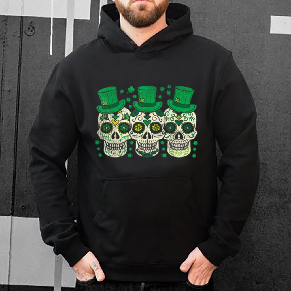 Top Irish Mexican Sugar Skull Leprechauns Cool St Patricks Day shirt