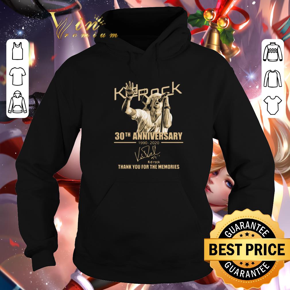 Top Kid Rock 30th anniversary 1990-2020 signature thank you for the memories shirt 5 Top Kid Rock 30th anniversary 1990-2020 signature thank you for the memories shirt
