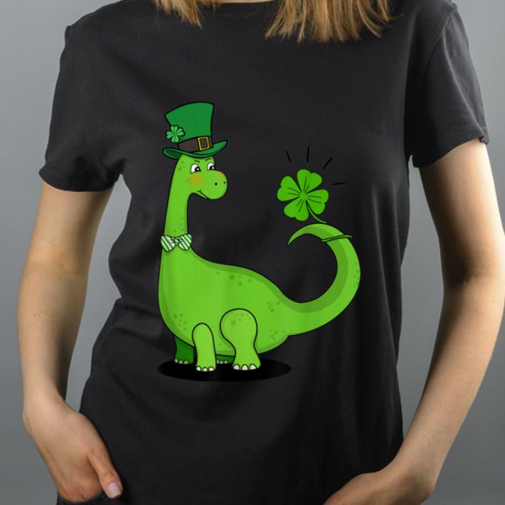 Top Kid's Dinosaur Shamrock St Patrick's Day shirt