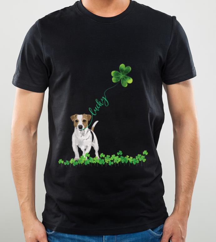 Top Lucky Jack Russell Shamrock St Patrick Day For Women shirt
