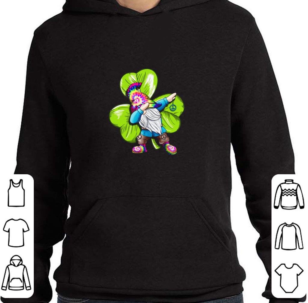 Top St Patrick’s day hippie gnome dabbing shirt