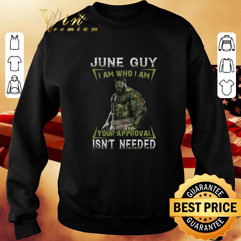 Funny Hulk june guy i am who i am your approval isn’t needed shirt 5 Funny Hulk june guy i am who i am your approval isn’t needed shirt