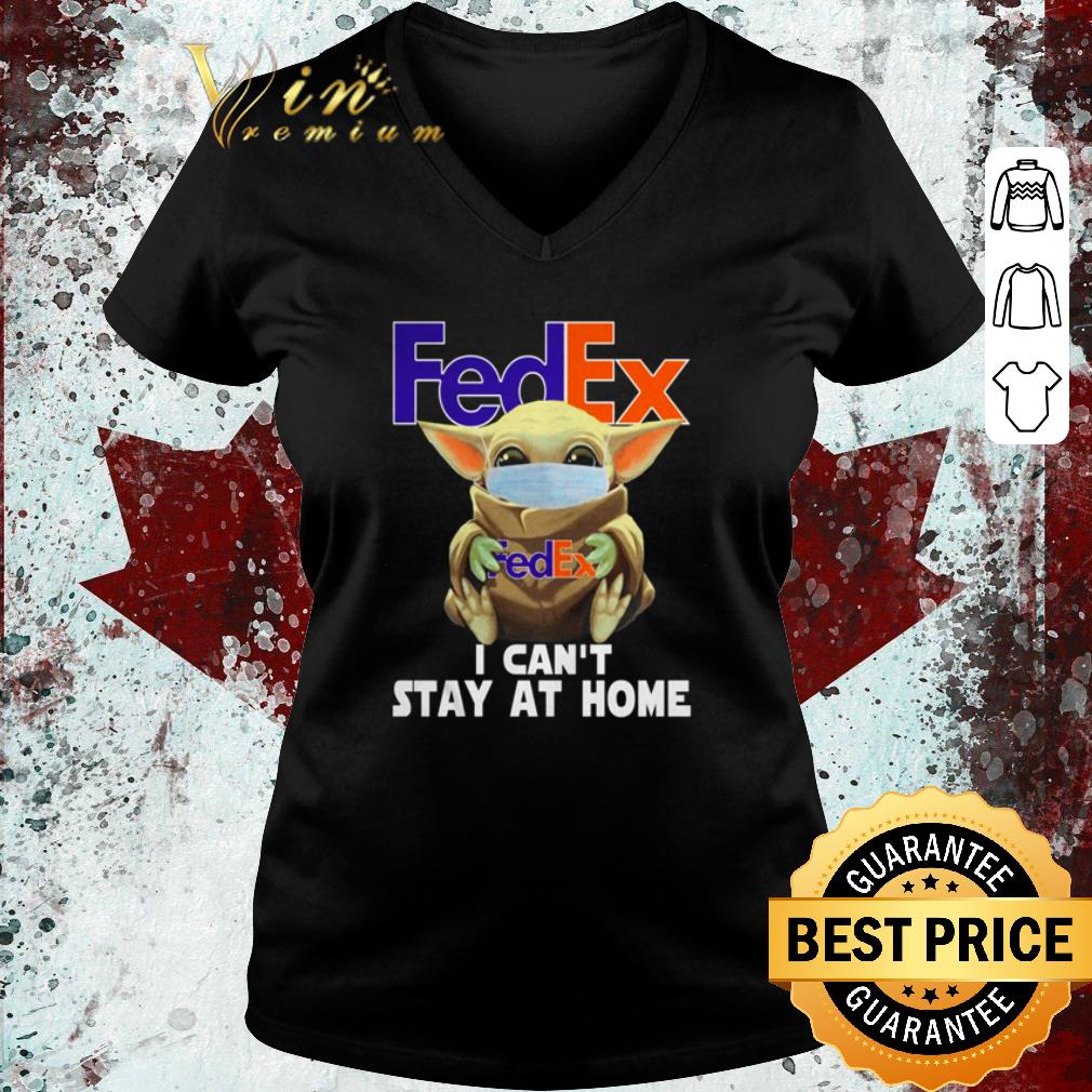 Official Baby Yoda face mask hug FedEx I can’t stay at home shirt 2 Official Baby Yoda face mask hug FedEx I can’t stay at home shirt 3