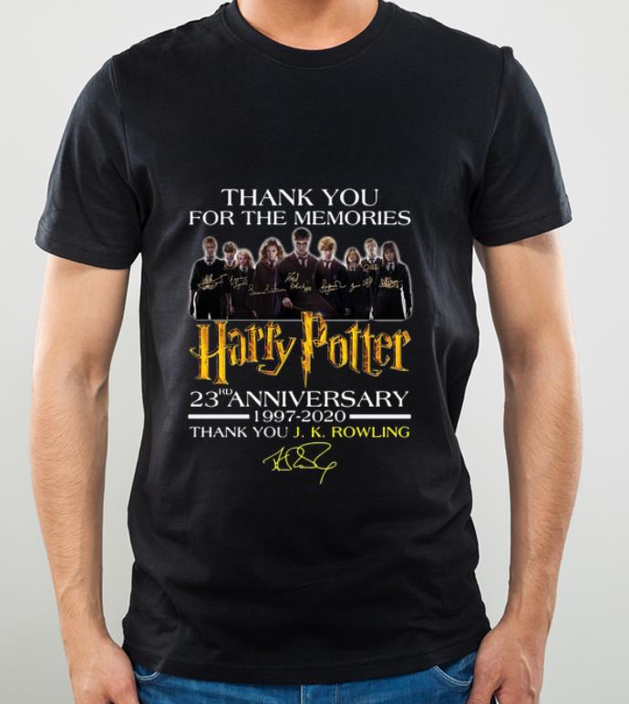 Original Thank You For The Memories Harry Potter 23rd Anniversary Signatures shirt