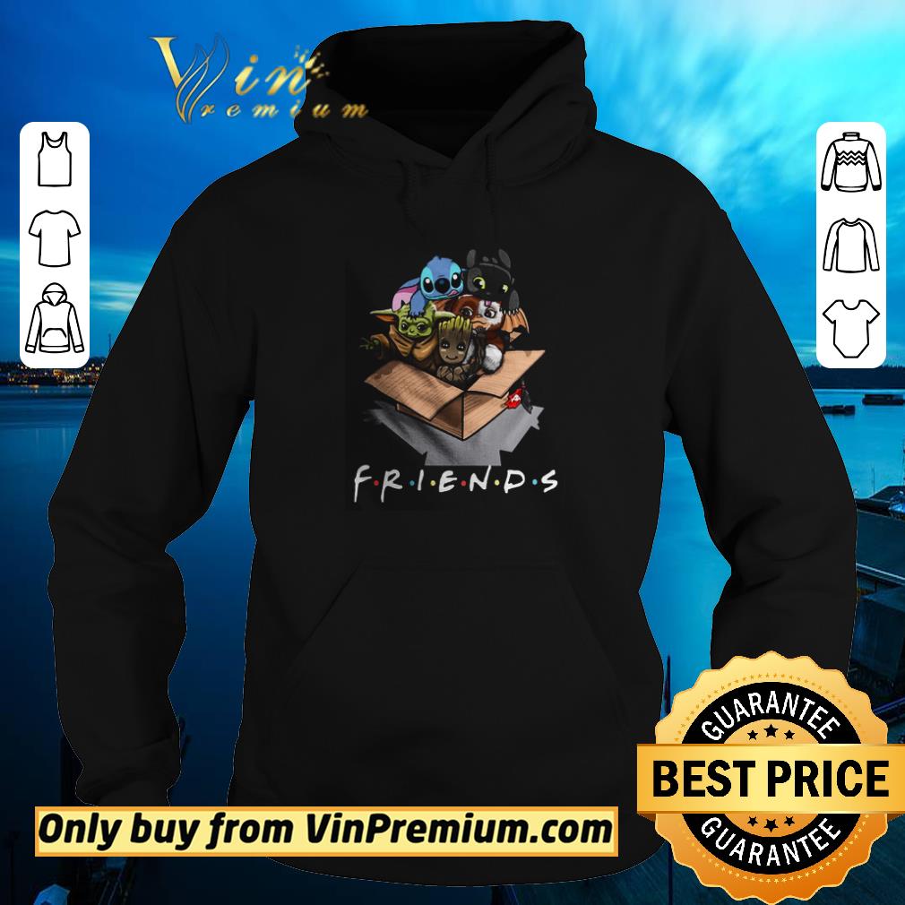 Premium Baby Yoda Groot Stitch Dragon Gizmo Friends shirt