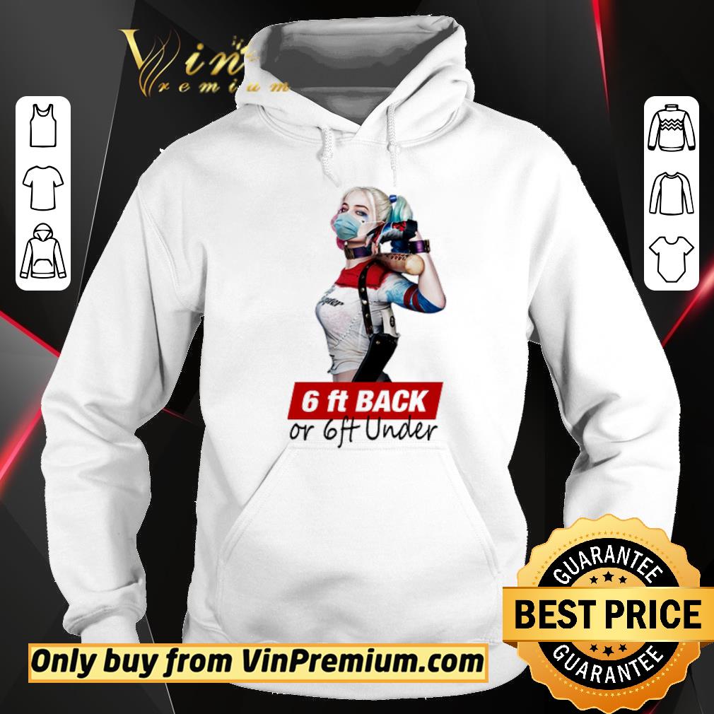 Official Harley Quinn face mask 6ft back or 6ft under shirt 5 Official Harley Quinn face mask 6ft back or 6ft under shirt