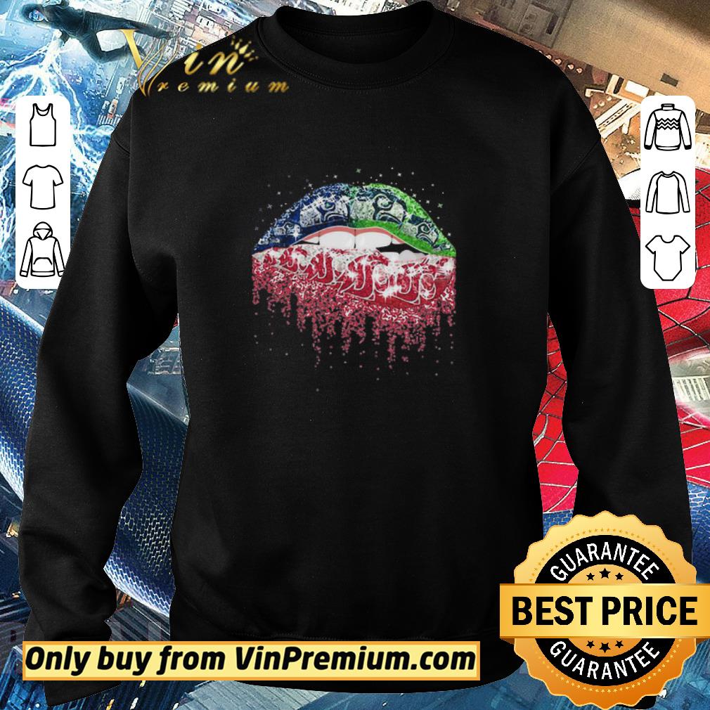 Premium Glitter Lips Seattle Seahawks And Washington State Cougars shirt 5 Premium Glitter Lips Seattle Seahawks And Washington State Cougars shirt