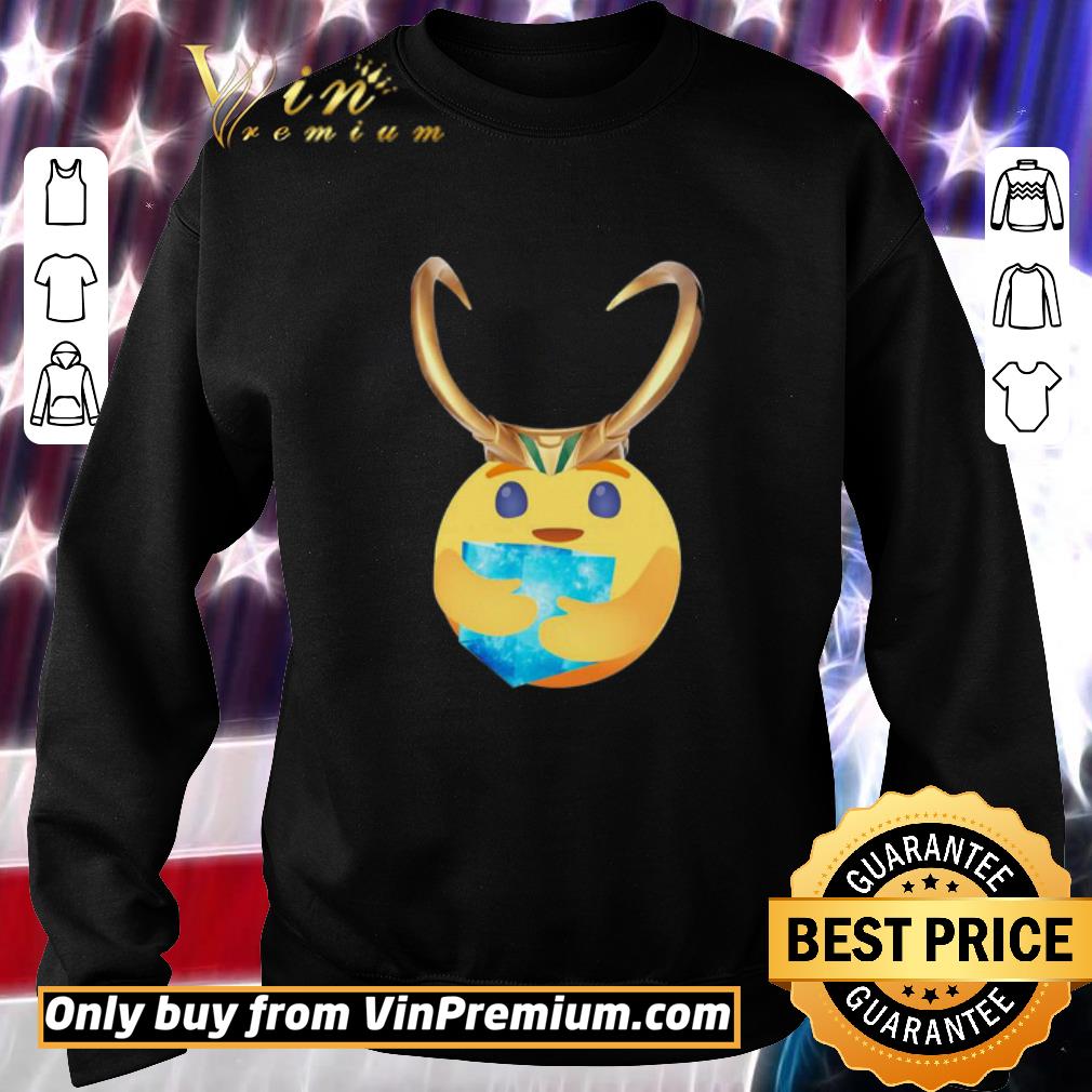 Official Loki Facebook care emoji hug ice shirt