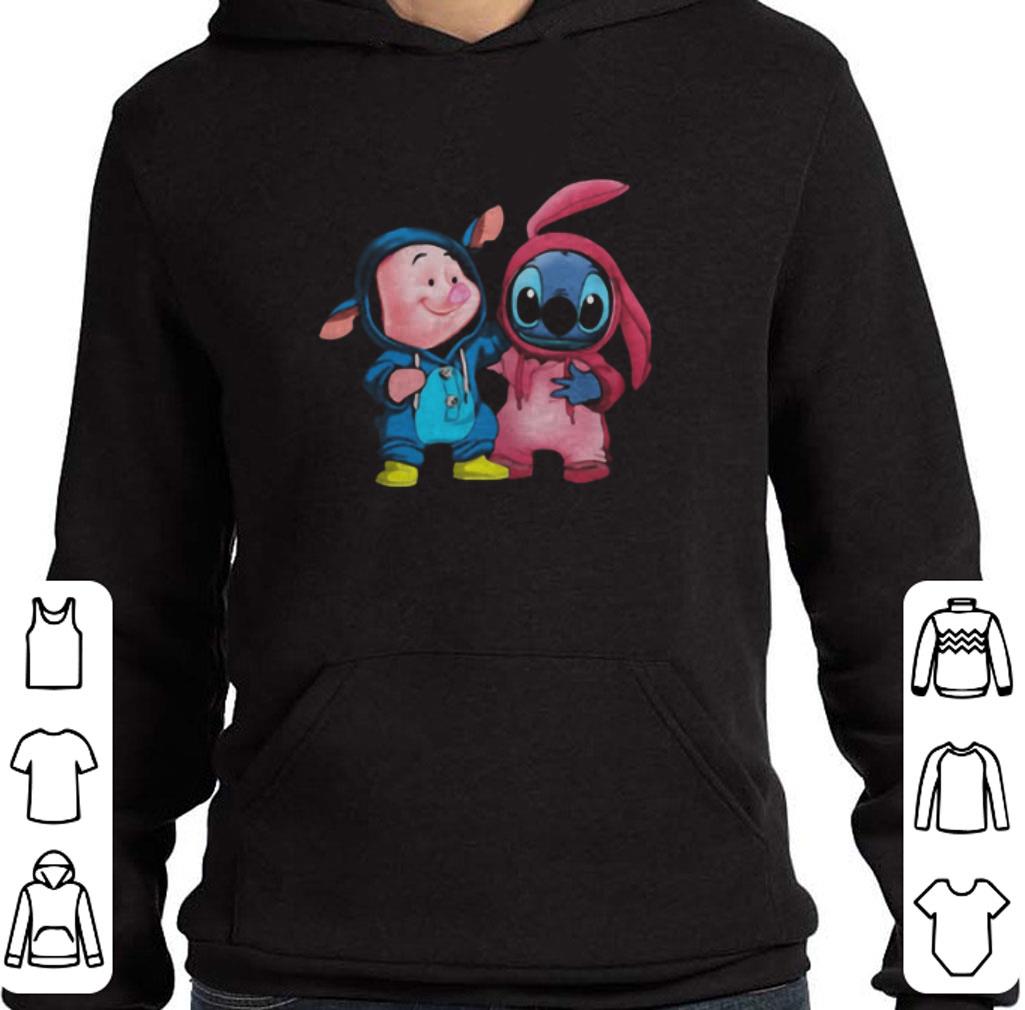 Awesome Baby Piglet And Baby Stitch shirt