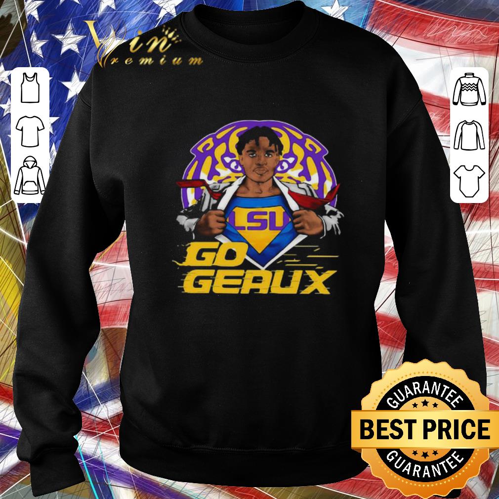 Superman LSU tigers go geaux shirt
