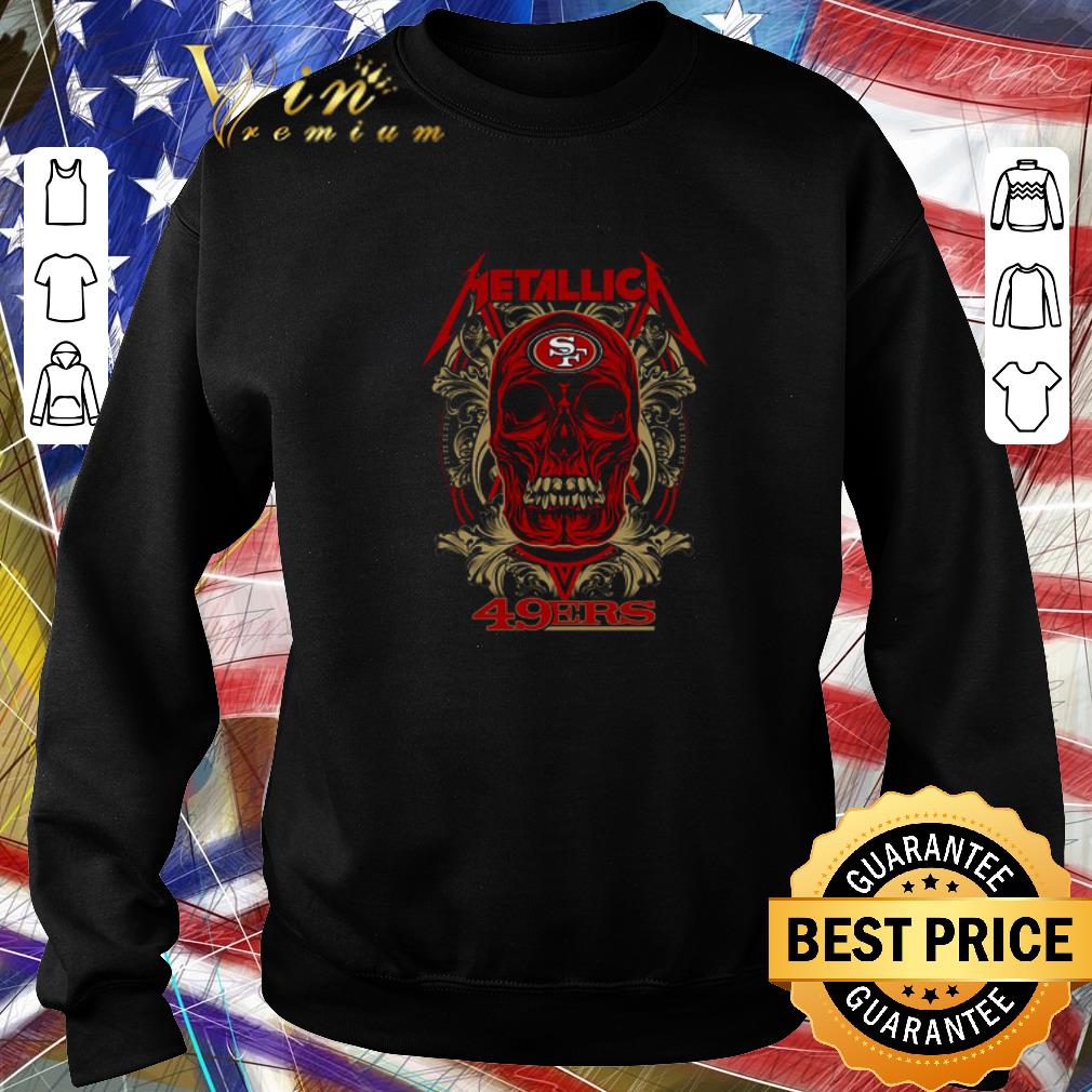 Awesome Skull mashup Metallica and San Francisco 49ers shirt
