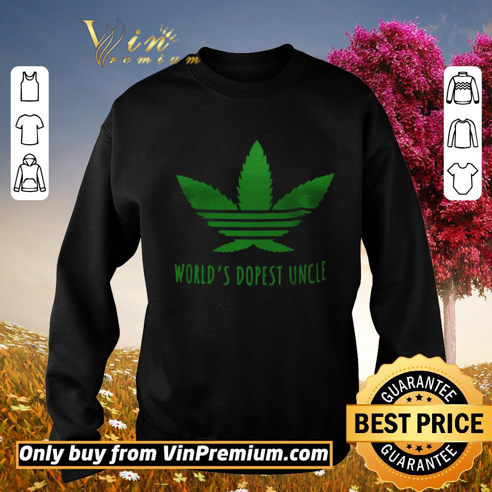 Awesome Adidas Cannabis World's Dopest Uncle shirt 5 Awesome Adidas Cannabis World's Dopest Uncle shirt