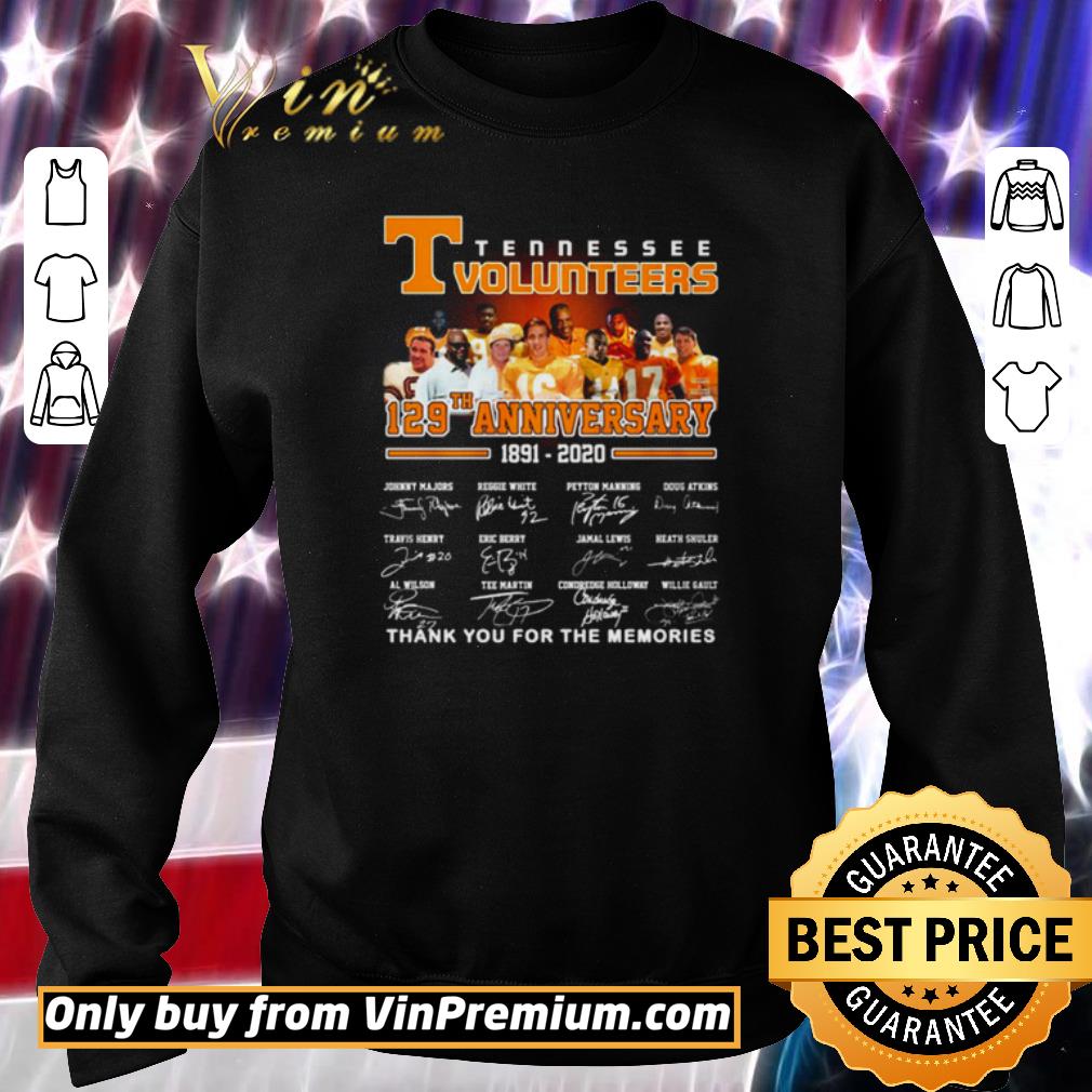 Funny ennessee Volunteers 129th anniversary 1981 2020 thank you for the memories shirt 5 Funny ennessee Volunteers 129th anniversary 1981 2020 thank you for the memories shirt
