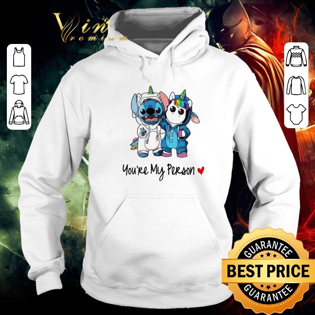 Official LGBT Baby Stitch and unicorn you’re my person shirt