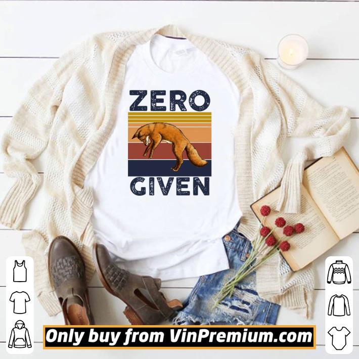 Official Fox zero given retro shirt 5 Official Fox zero given retro shirt