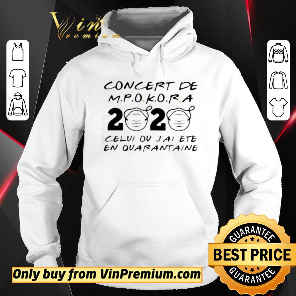 Official Concert De M Pokora 2020 Celui Ou J’Ai Ete En Quarantaine Mask Covid 19 shirt
