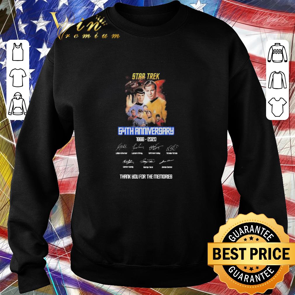 Nice Star Trek 54th anniversary 1966 2020 signatures thank memories shirt 5 Nice Star Trek 54th anniversary 1966 2020 signatures thank memories shirt