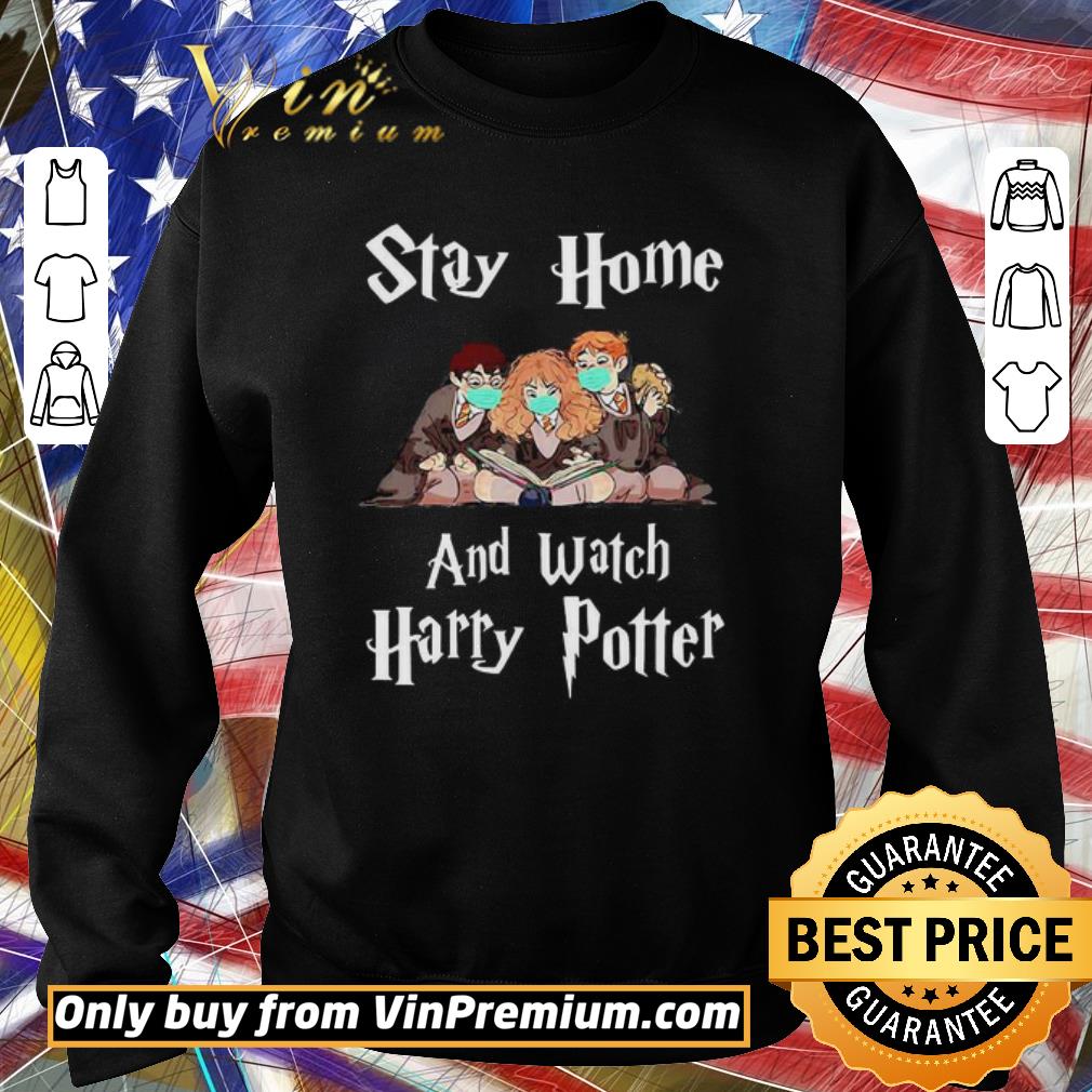 Premium Stay home and watch Harry Potter mask covid-19 shirt
