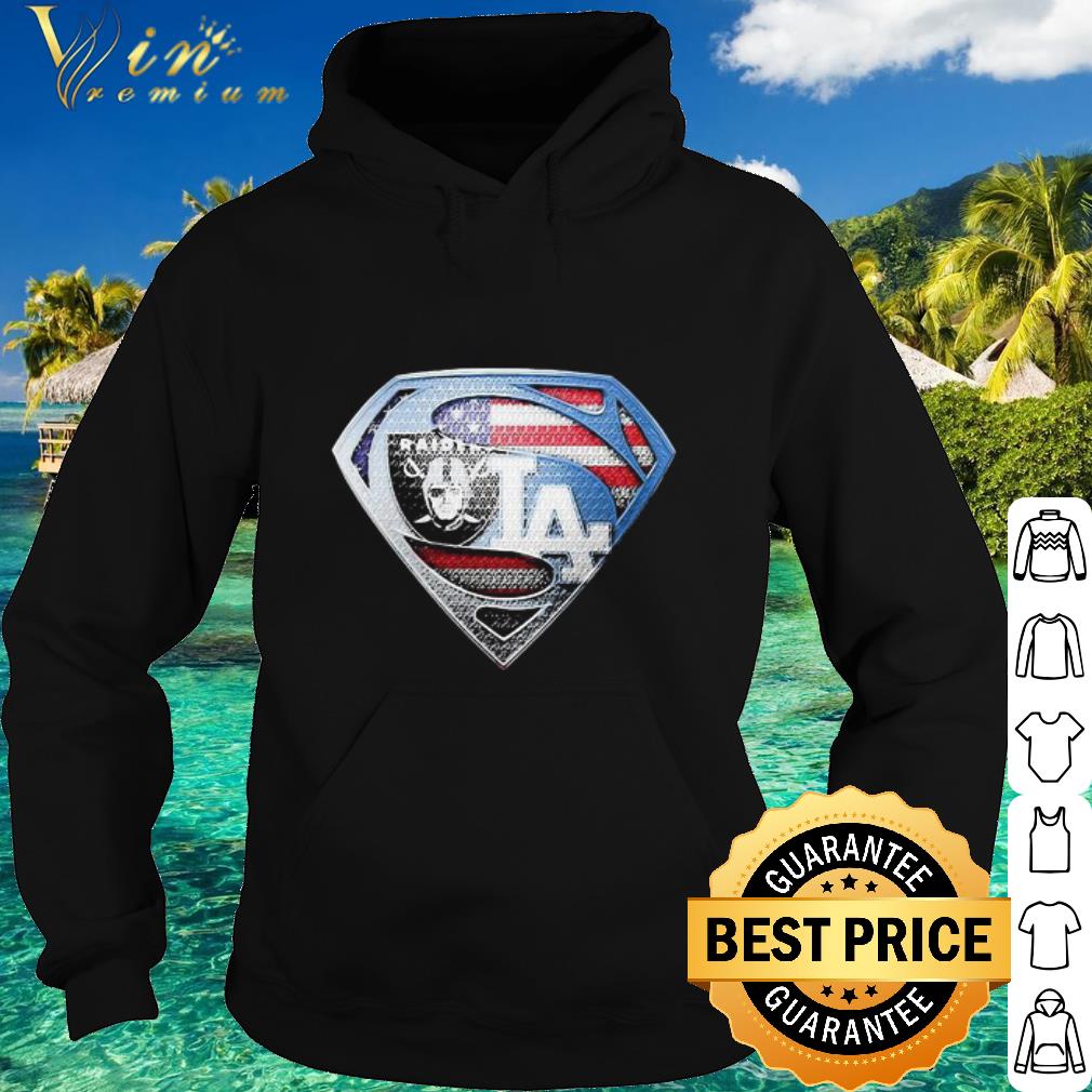 Official Superman Oakland Raiders And Los Angeles Dodgers American Flag shirt 5 Official Superman Oakland Raiders And Los Angeles Dodgers American Flag shirt