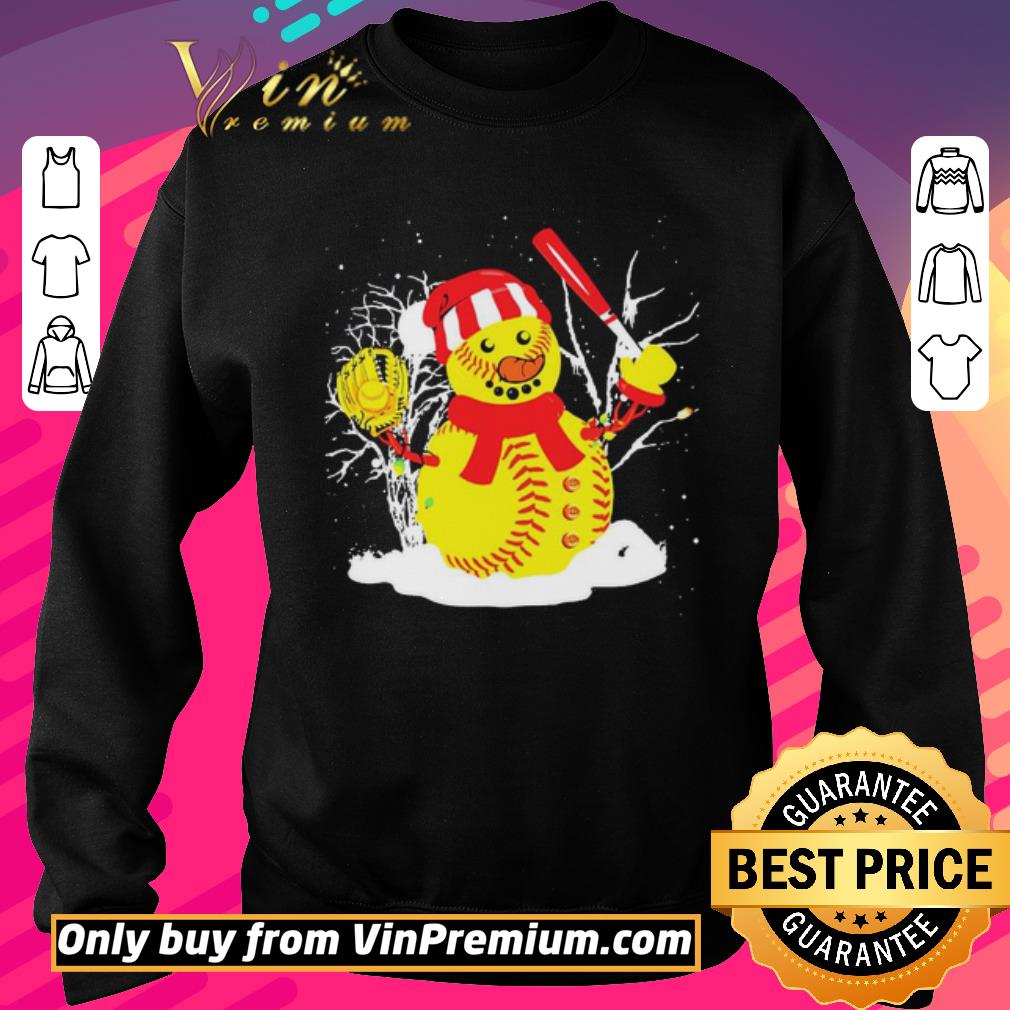 Premium Awesome Christmas Baseball Player Santa Softball Lover shirt