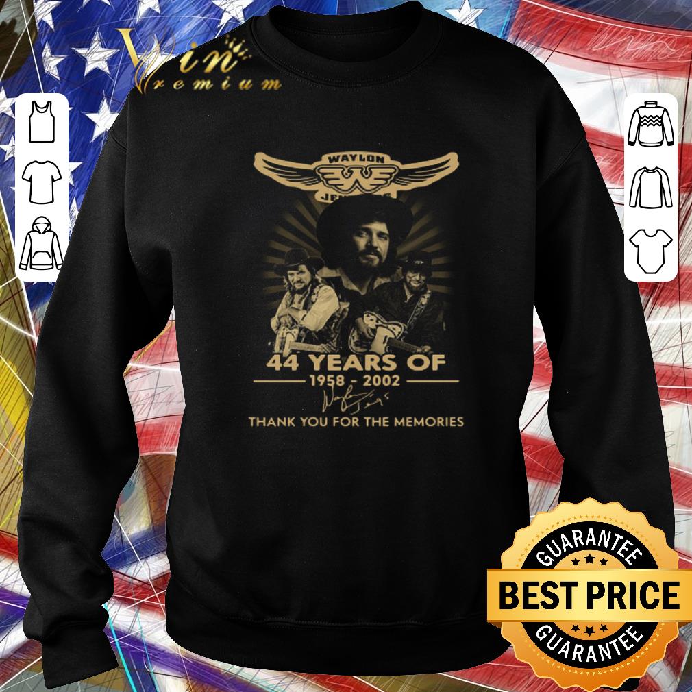 Premium Symbol Waylon Jennings 44 years of 1958-2002 signature shirt 5 Premium Symbol Waylon Jennings 44 years of 1958-2002 signature shirt