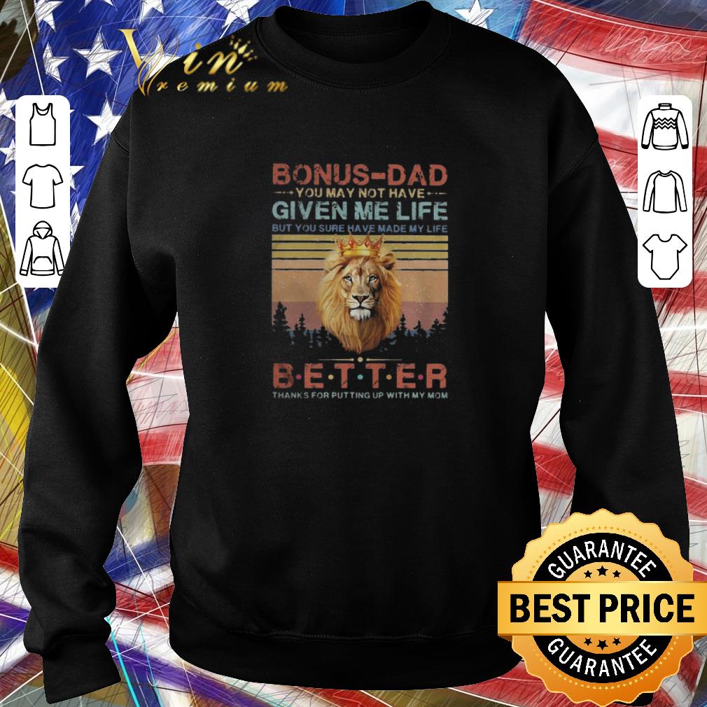 Nice Lion bonus-dad better thanks for putting up with my mom vintage shirt