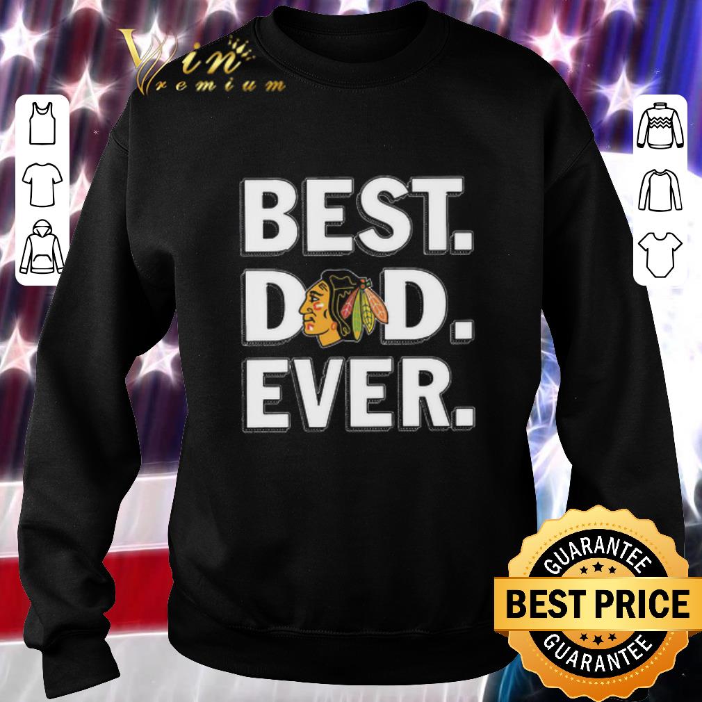 Awesome Logo Chicago Blackhawks Best Dad Ever Father's Day shirt 5 Awesome Logo Chicago Blackhawks Best Dad Ever Father's Day shirt