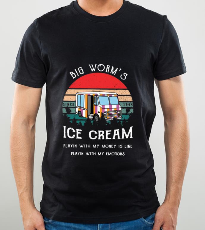Great Vintage Big Worms Ice Cream Playin With My Money shirt