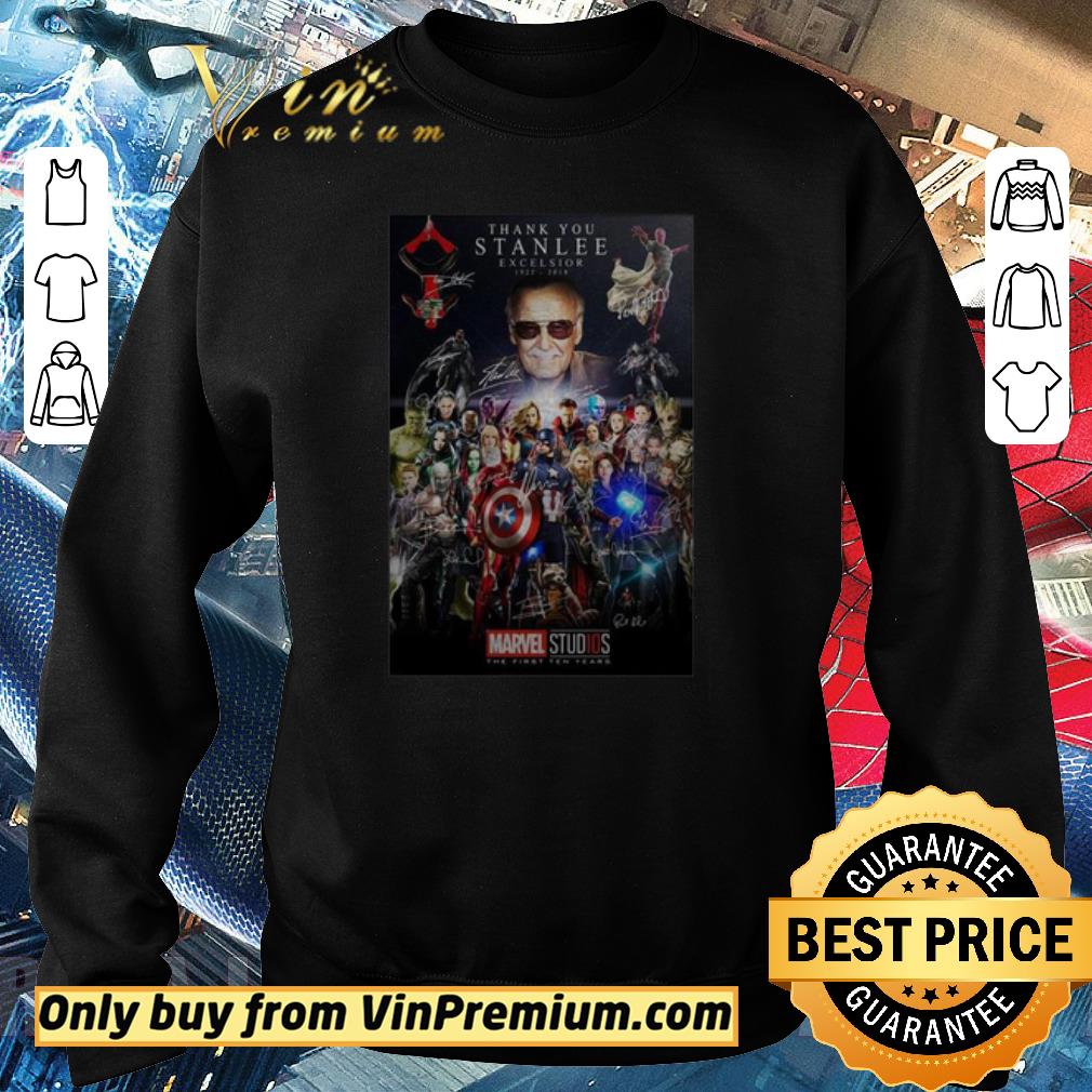 Premium Thank You Stan Lee Excelsior 1992 2018 Marvel Studios Avengers Endgame Signature shirt