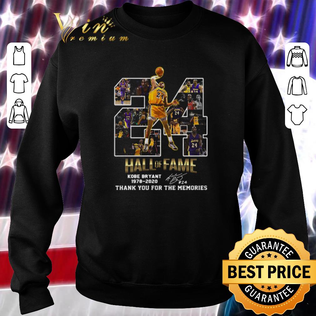 Funny Kobe Bryant 24 Hall Of Fame 1978-2020 Thank You For The Memories shirt 5 Funny Kobe Bryant 24 Hall Of Fame 1978-2020 Thank You For The Memories shirt