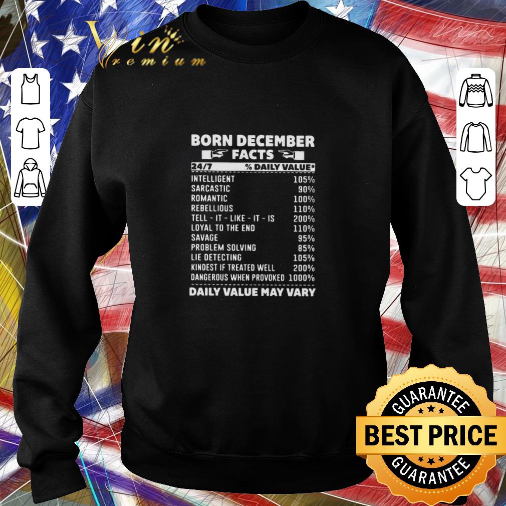 Awesome Born december facts daily value intelligent shirt 5 Awesome Born december facts daily value intelligent shirt