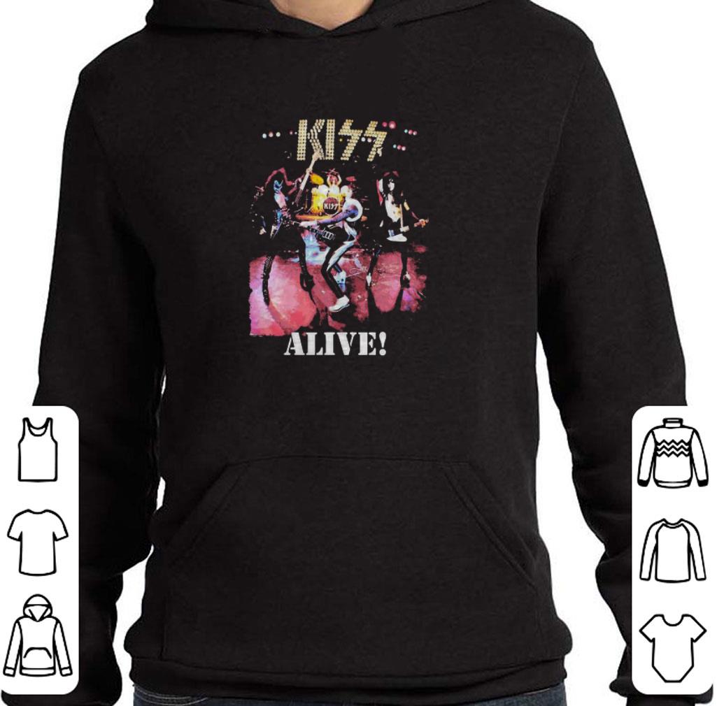 Top Kiss band alive album shirt