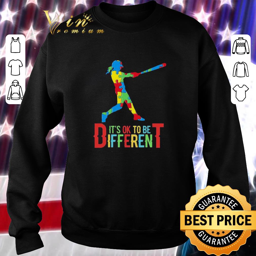 Baseball It’s Ok To Be Different Autism Awareness shirt
