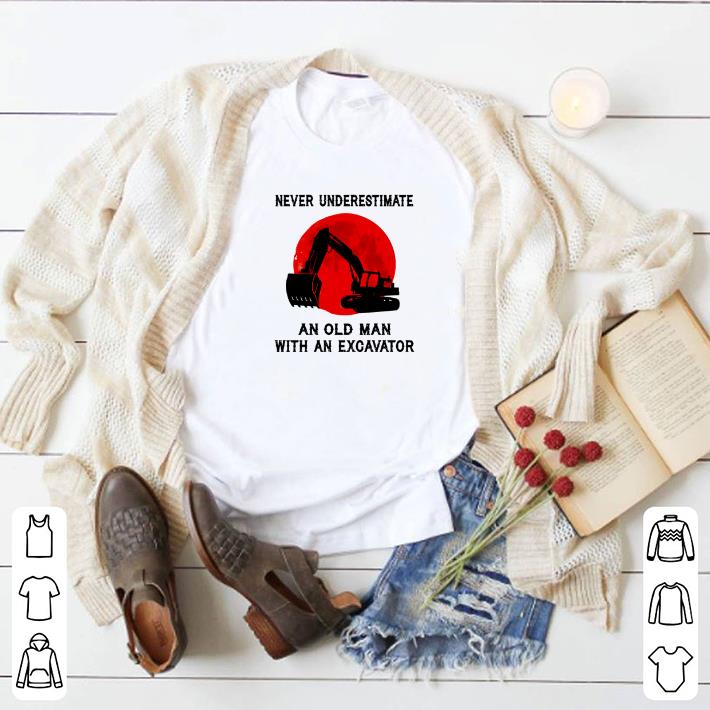 Official Never underestimate an old man with an excavator blood moon shirt 5 Official Never underestimate an old man with an excavator blood moon shirt