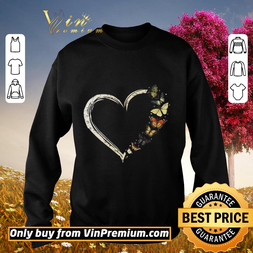 Official I Love Butterfly Heart shirt