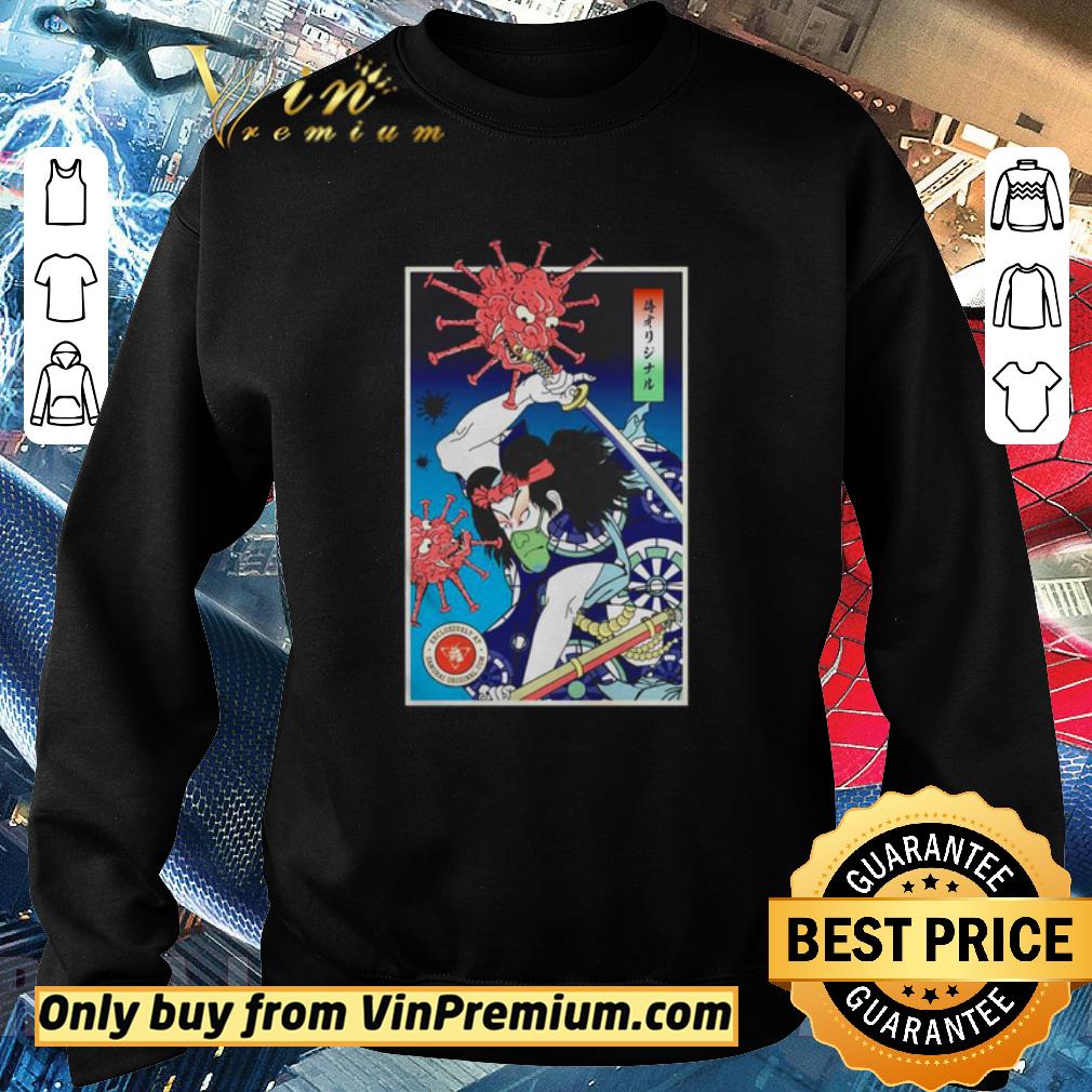Hot Samurai vs virus demon shirt