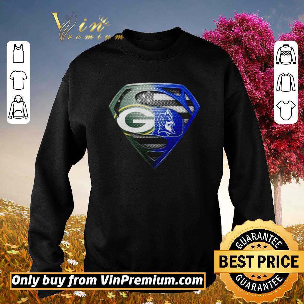Premium Superman Green Bay Packers and Duke Blue Devils shirt 5 Premium Superman Green Bay Packers and Duke Blue Devils shirt