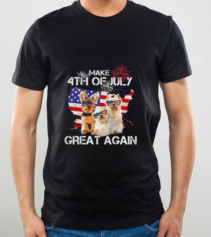 Premium Dog Make 4th Of July Great Agian shirt