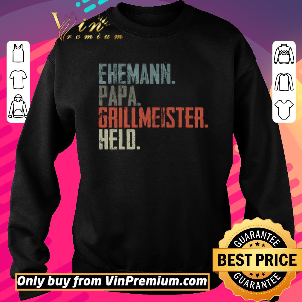 Funny Ehemann Papa Grillmeister Held shirt