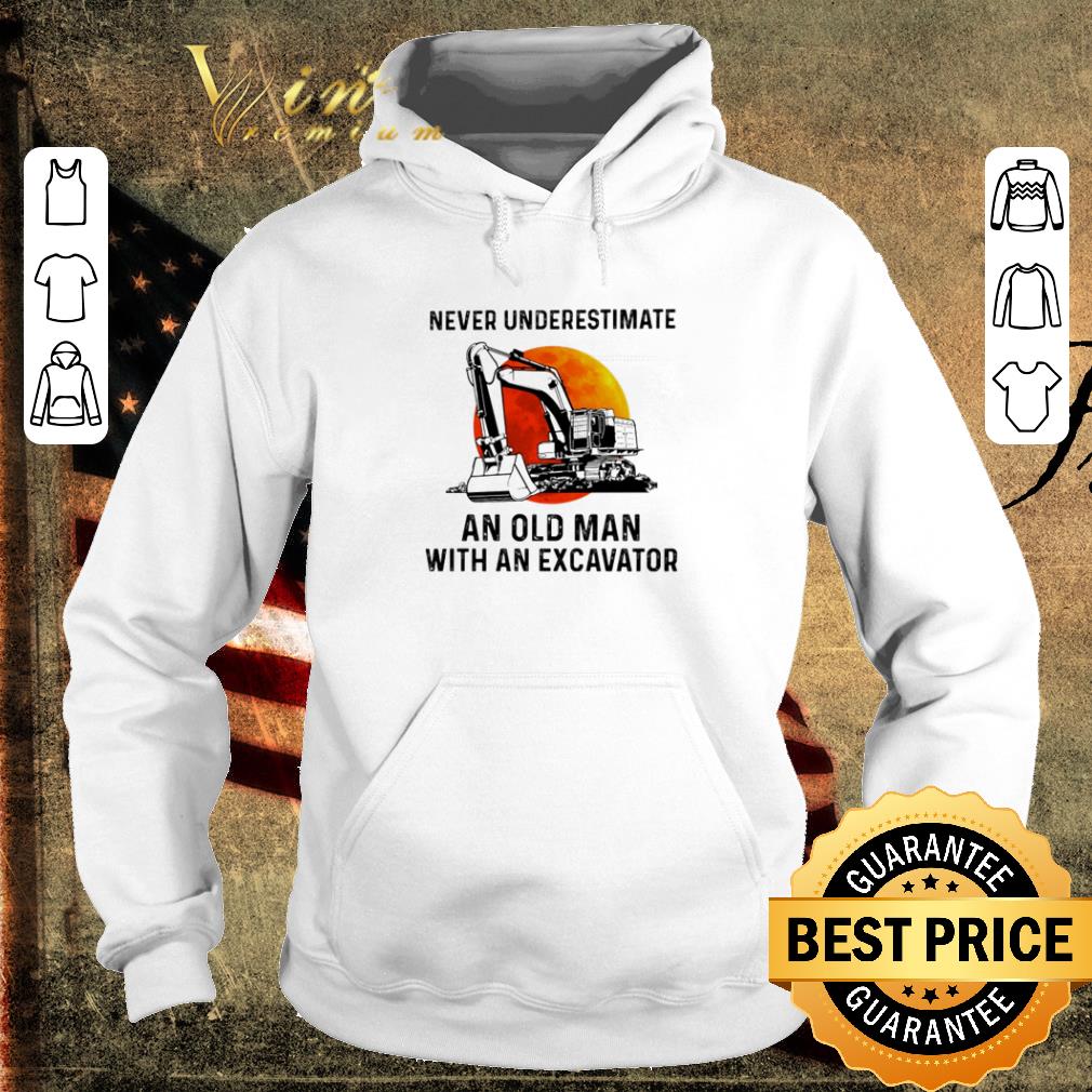 Hot Never underestimate an old man with an Excavator blood moon shirt 5 Hot Never underestimate an old man with an Excavator blood moon shirt