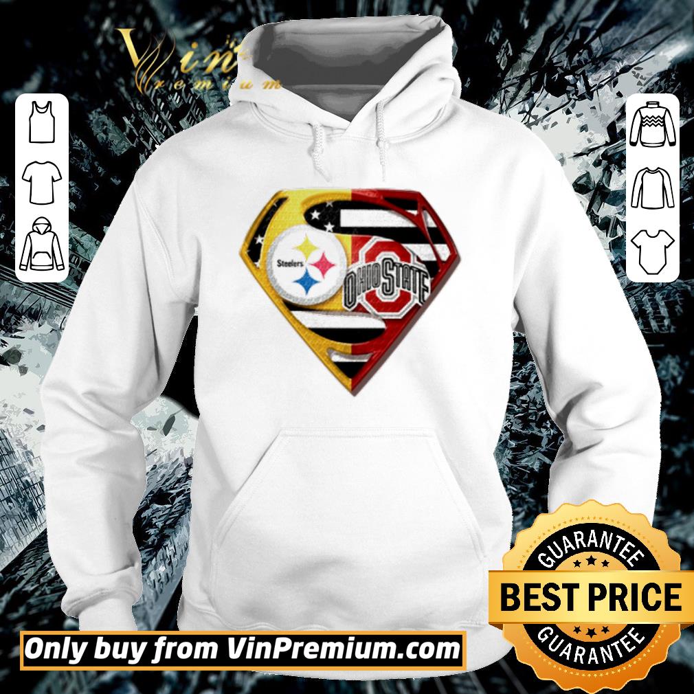 Premium Superman Pittsburgh Steelers vs Ohio State Buckeyes shirt