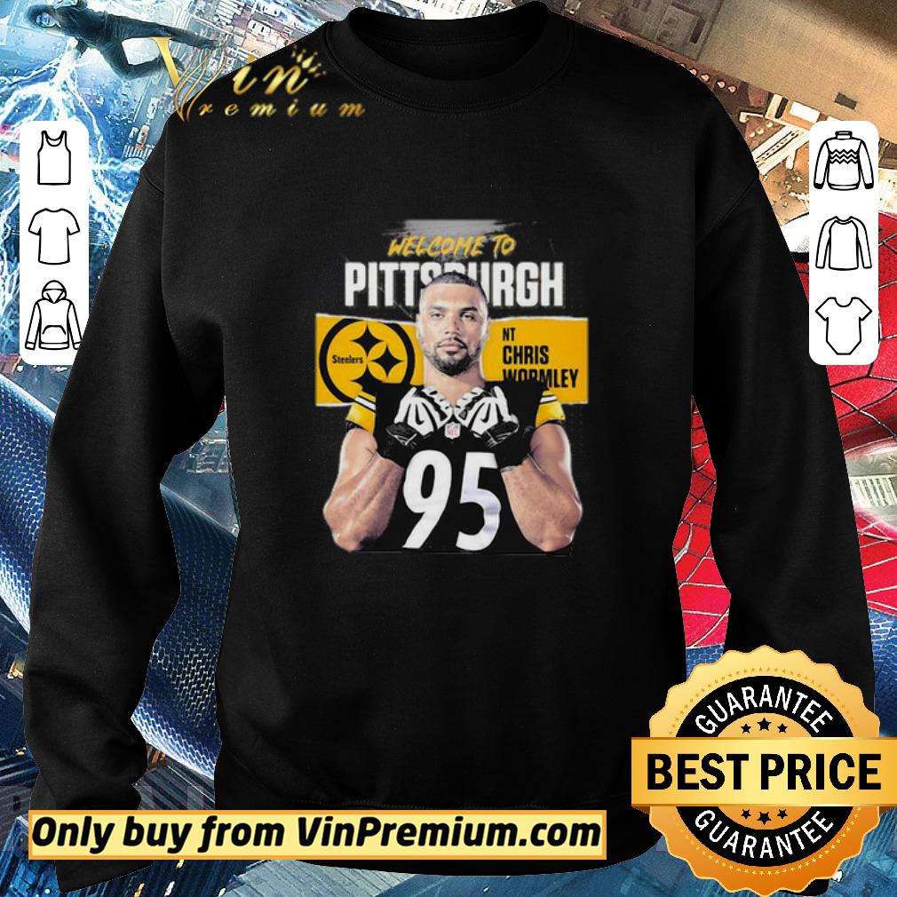 Official Welcome To Pittsburgh Steelers Davis Twins Chris Wormley 95 shirt 5 Official Welcome To Pittsburgh Steelers Davis Twins Chris Wormley 95 shirt
