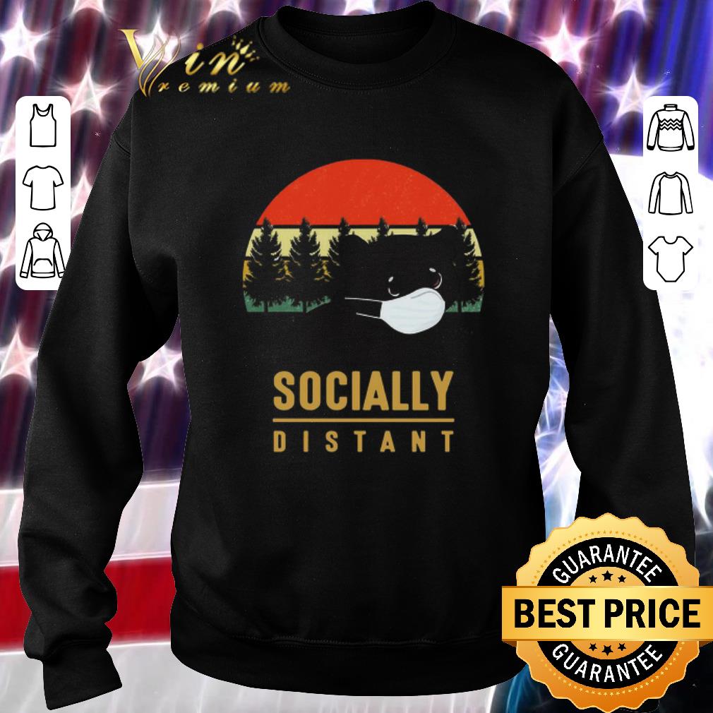 Premium Vintage Bear mask socially distant Coronavirus shirt 5 Premium Vintage Bear mask socially distant Coronavirus shirt